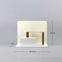 Бежевая закругленная задняя панель маленькая B01