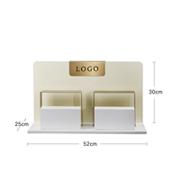 Свето -желтые округлые углы с листингом 02 (включая металлический список + необязательный логотип)