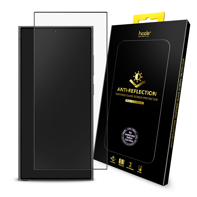 hoda好贴抗反射AR增透适用于三星S24ultra手机钢化膜Galaxy玻璃保护高清25edge防摔全覆盖新款秒解锁s25ultra