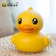 B.Duck小黄鸭浮水鸭大号11cm大黄鸭宝宝洗澡漂浮儿童玩具动漫摆件