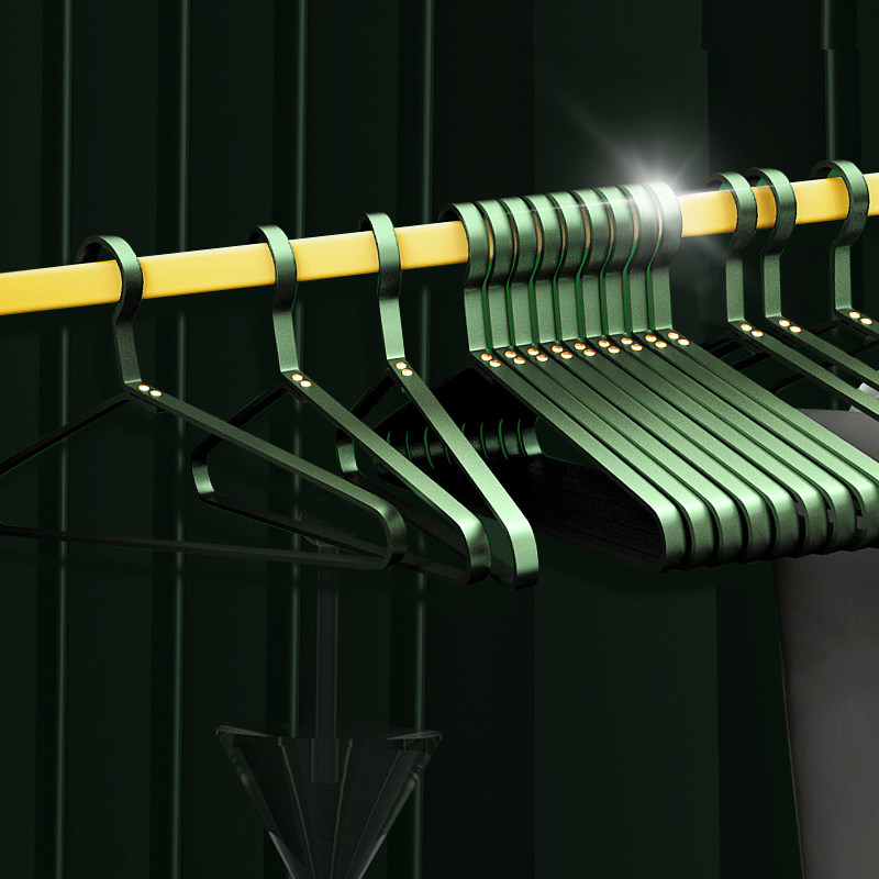 衣架家用挂衣加厚太空铝合金男装大衣轻奢衣服架子晾衣架挂衣架,收纳整理,金属衣架,淘宝优惠券,粉丝福利购,淘宝优惠卷