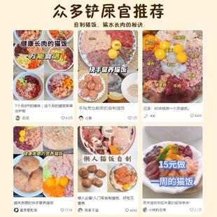 自制猫狗饭分装盒生骨肉主级高玻璃可加热保鲜密封收纳小饭盒