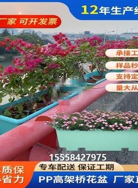 户外玻璃钢花箱园林景观方花高架桥花箱护栏隔离绿化带种植槽