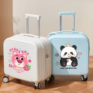 儿童小行李箱女孩12岁卡通轻便登机密码箱新款可坐旅行拉杆箱男童