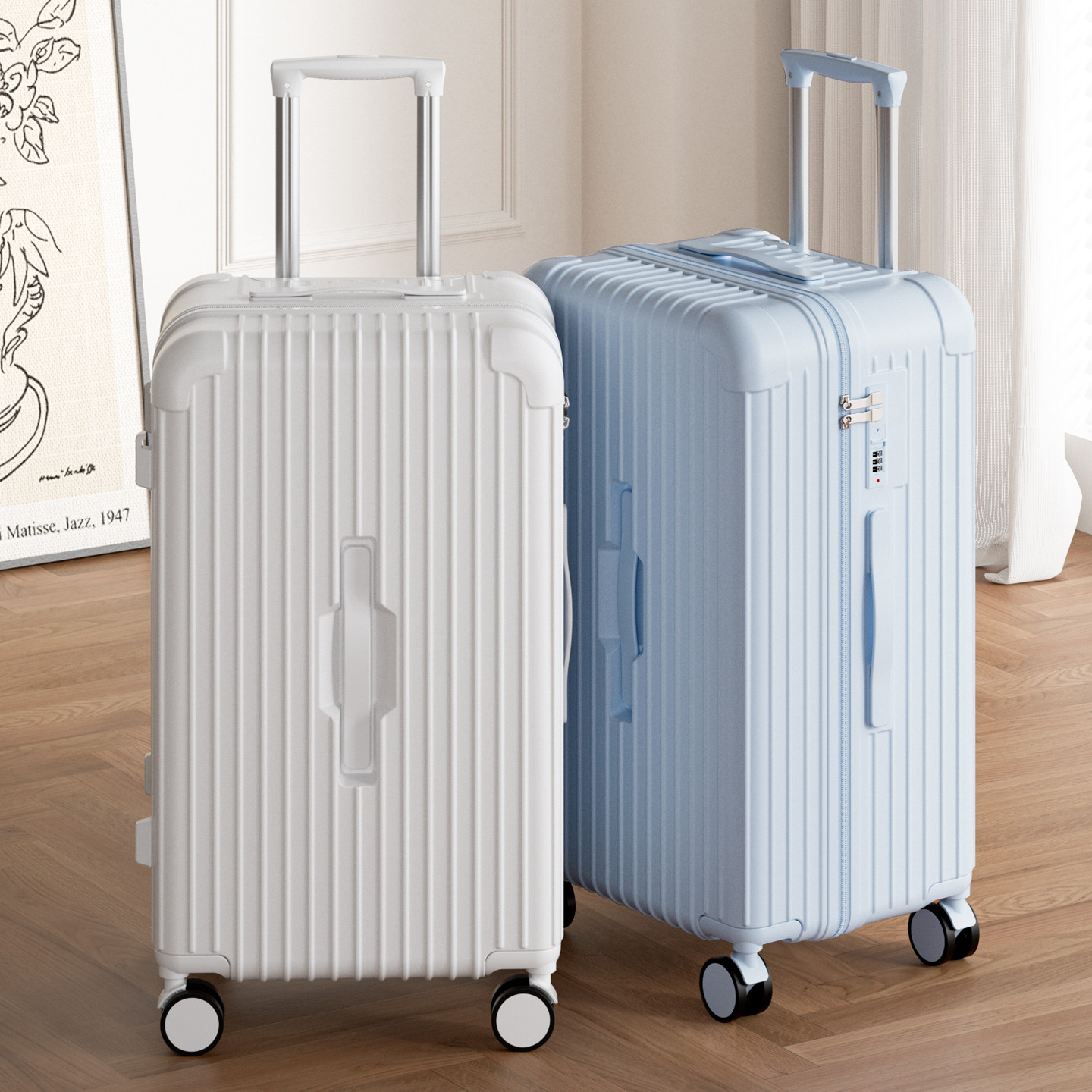 行李箱女2025新款大容量皮箱结实耐用加厚24寸拉杆密码箱旅行箱男