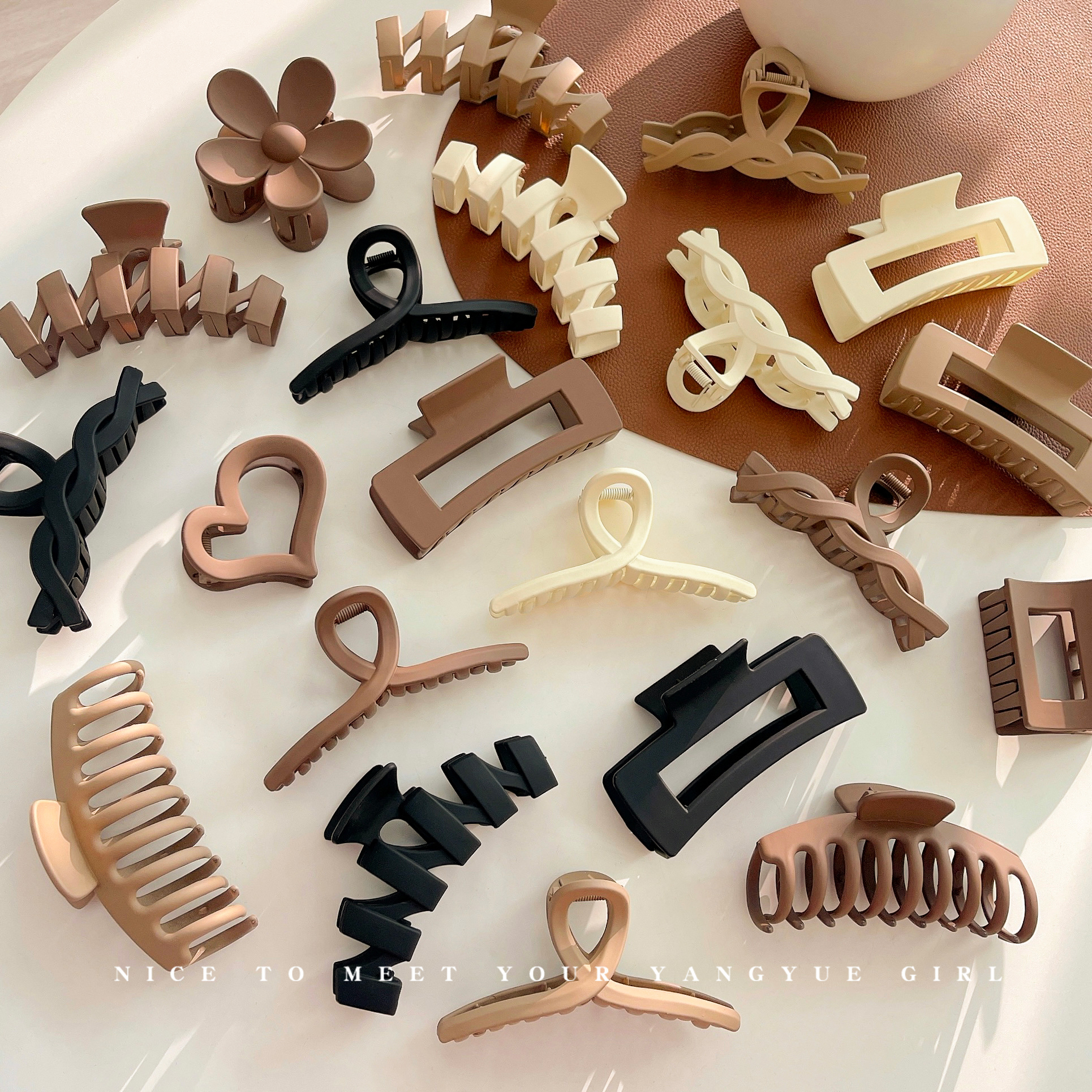 仰岳发夹简约气质抓夹