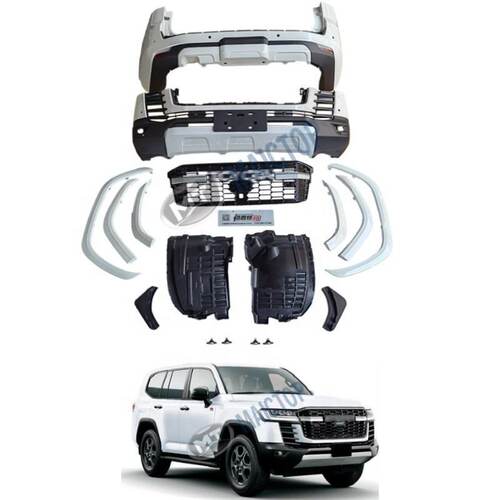 汽车改装升级套件适用于2021款LC300前保险杠升级GR-SPORT款包围