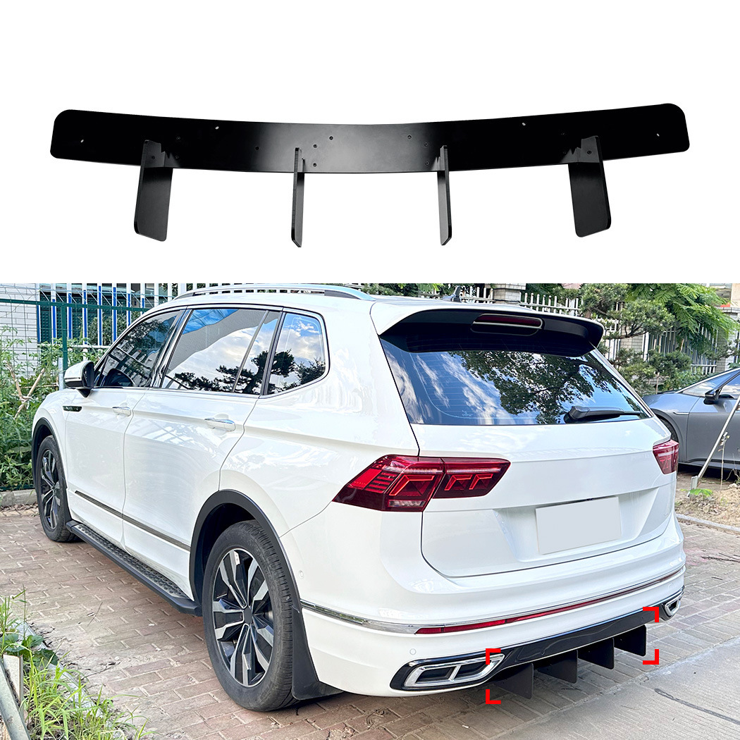 适用大众途观Tiguan Rline MK2.5 2021-23后唇扰流板后刀锋改装