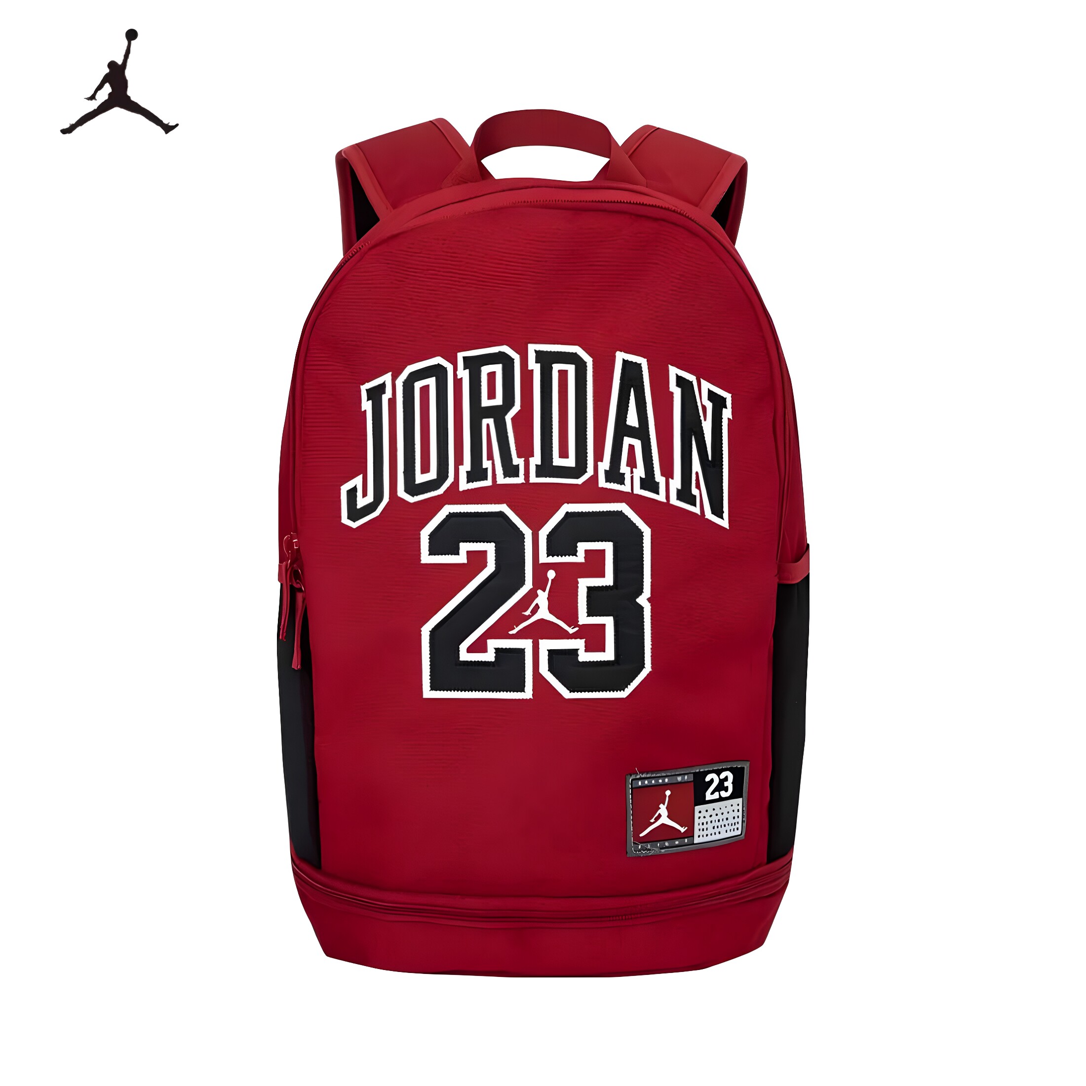 JORDAN乔丹AJ飞人23号可调节大容量 书包 拉链开合双肩包