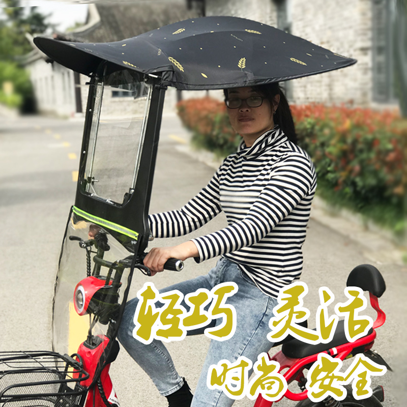 电动车挡雨棚蓬摩托车挡风罩电瓶车遮阳伞加厚防风保暖全封闭新款