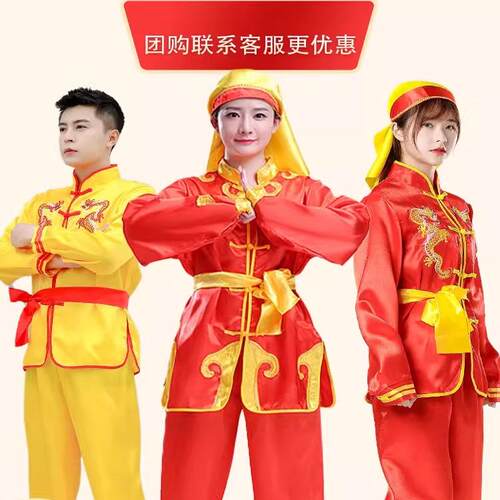 高档打鼓服练功服腰鼓舞