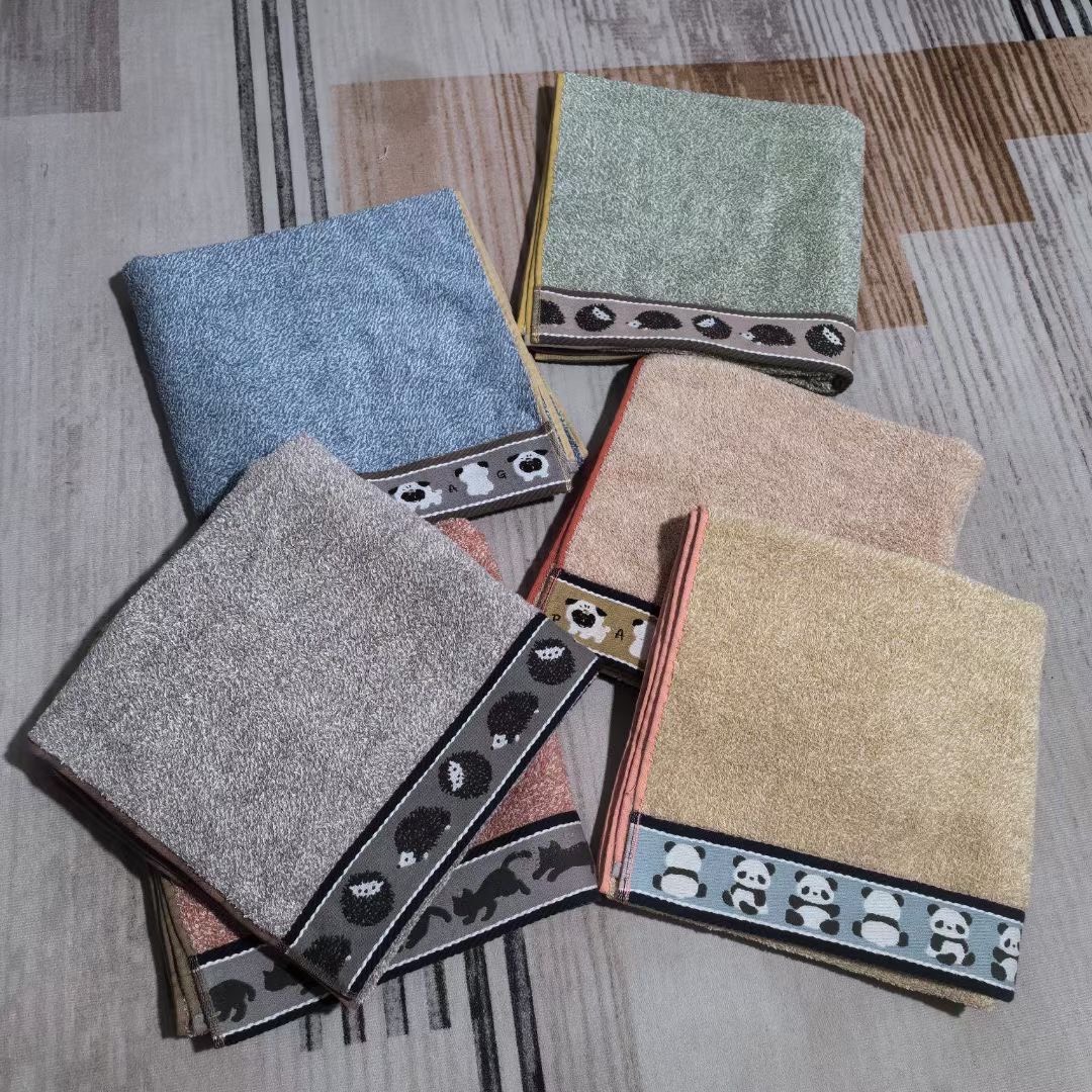 日本双面浴巾素色新德丸ab纱浴巾