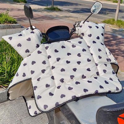 冬季双面防水加绒加厚电动车摩托车四季通用特厚防寒保暖挡风被