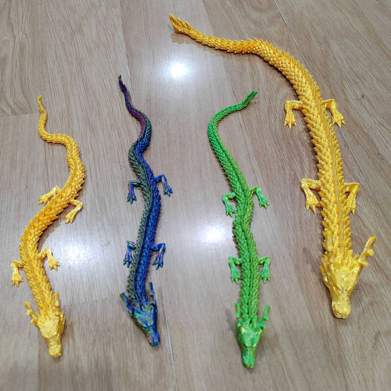 3d打印玩具龙关节龙全身可动造景摆件模型装饰办公车内儿童礼物