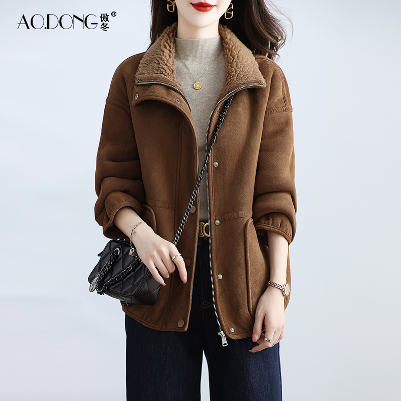 2025新款海宁颗粒绒皮草外套