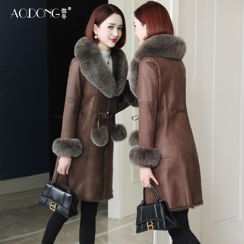 大衣新款海宁獭兔皮草妈妈
