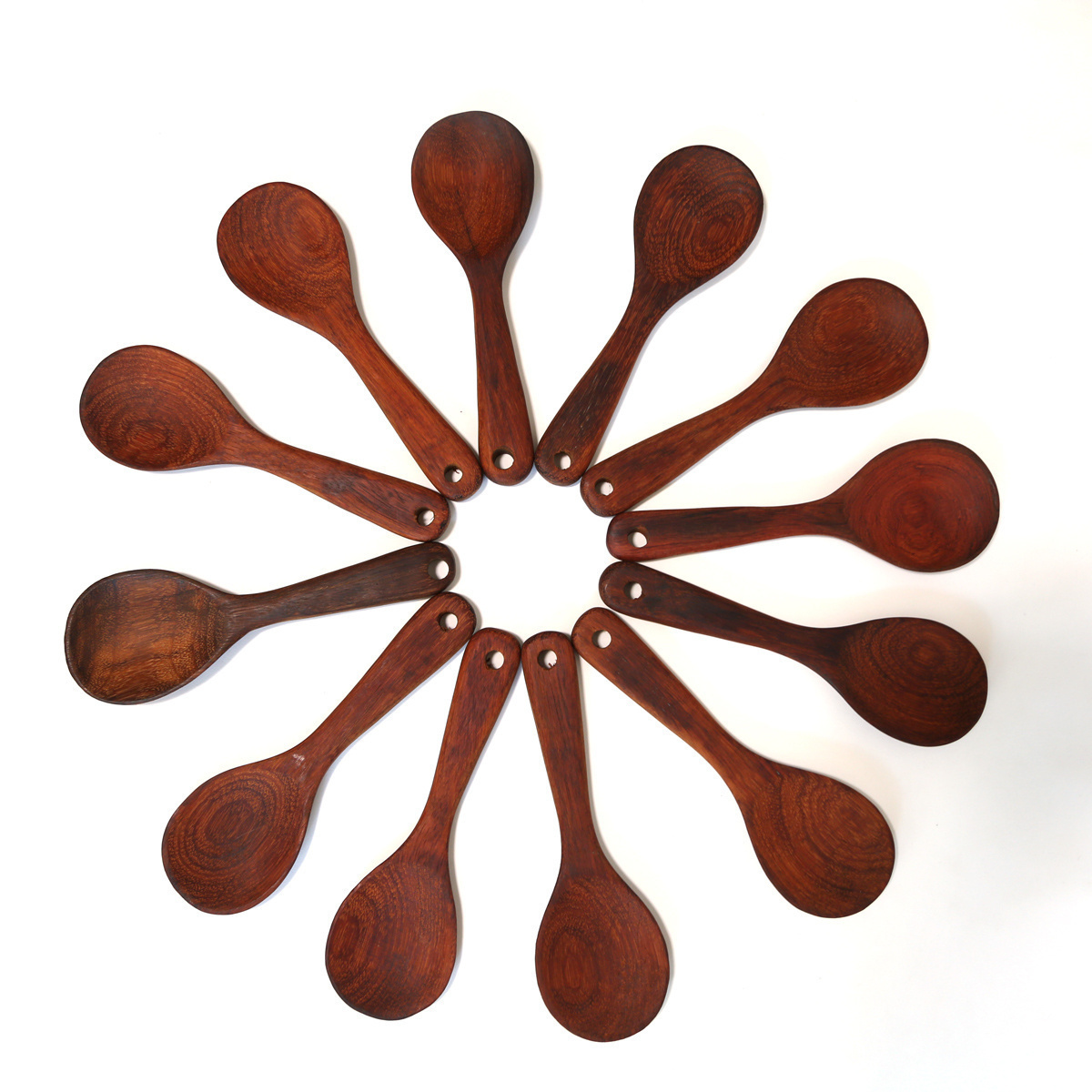 悠云家居花梨红木中长柄饭勺锅铲原木饭勺煎铲