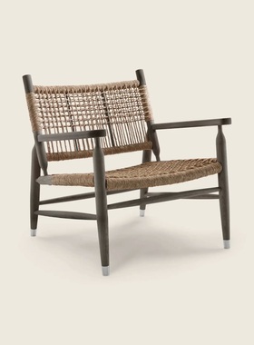 悠云/TESSA编织休闲椅沙发单椅/中式禅意北欧日式风格/CH25大气版