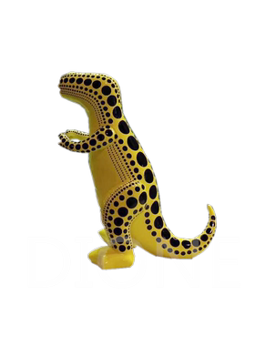 黄色恐龙动物时尚风陈设软装摆件