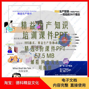 精益生产管理知识培训课件PPT 精益示范线项目计划与改善报告 b02