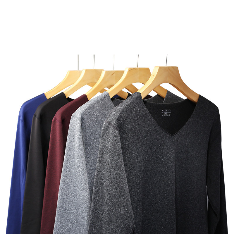 狼语男士保暖衣加绒内衣秋冬秋衣秋裤青年V领无痕薄款紧身打底衫|msdalam kategori Pakaian Dalam/seluar dalam lelaki/tracksuit, kot hangat - dari Buy2taobao.com untuk memberikan perkhidmatan ejen Taobao profesional membeli