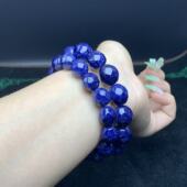 秀吧珠宝天然南非蓝纹玉方钠石菠萝珠手串手链直播间多样性发货