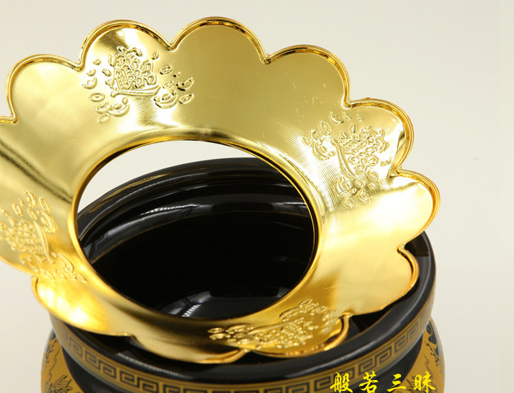佛堂用品 香炉炉围 香道用品 招财进宝合金炉围 香炉罩香灰托