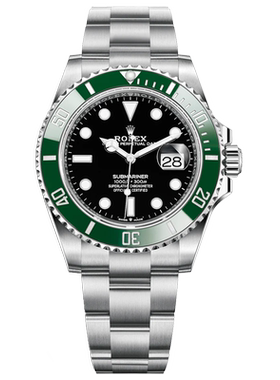 全新正品Rolex劳力士绿水鬼手表潜航者日历型机械男表M126610LV