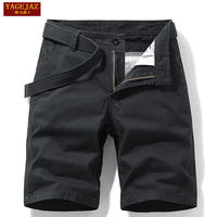 Summer new capri men's shorts, loose straight-leg casual sportswear, all-cotton multi-pocket workwear mid-length pants, breeches thumbnail 3