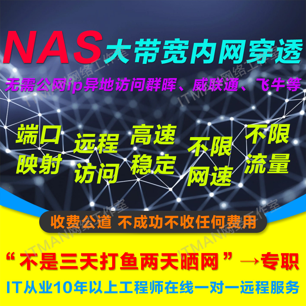 NAS内网穿透端口映射 文件异地共享远程访问无需公网IP 数据同步