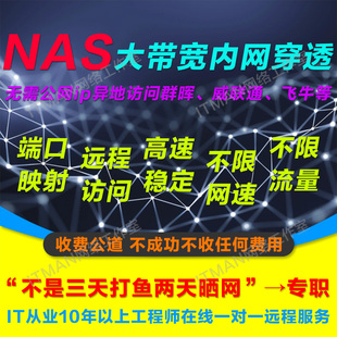 NAS内网穿透端口映射 文件异地共享远程访问无需公网IP 数据同步