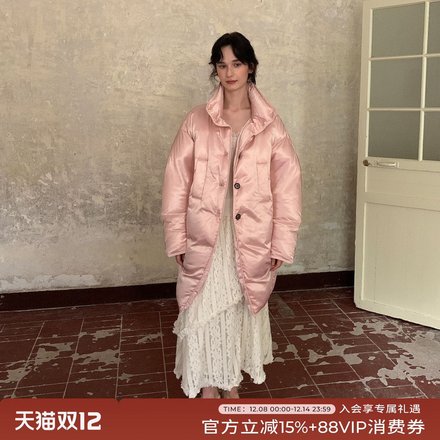 竹依依11/28 11点上新 新款秋冬加厚无帽白鹅绒羽绒服女短款保暖