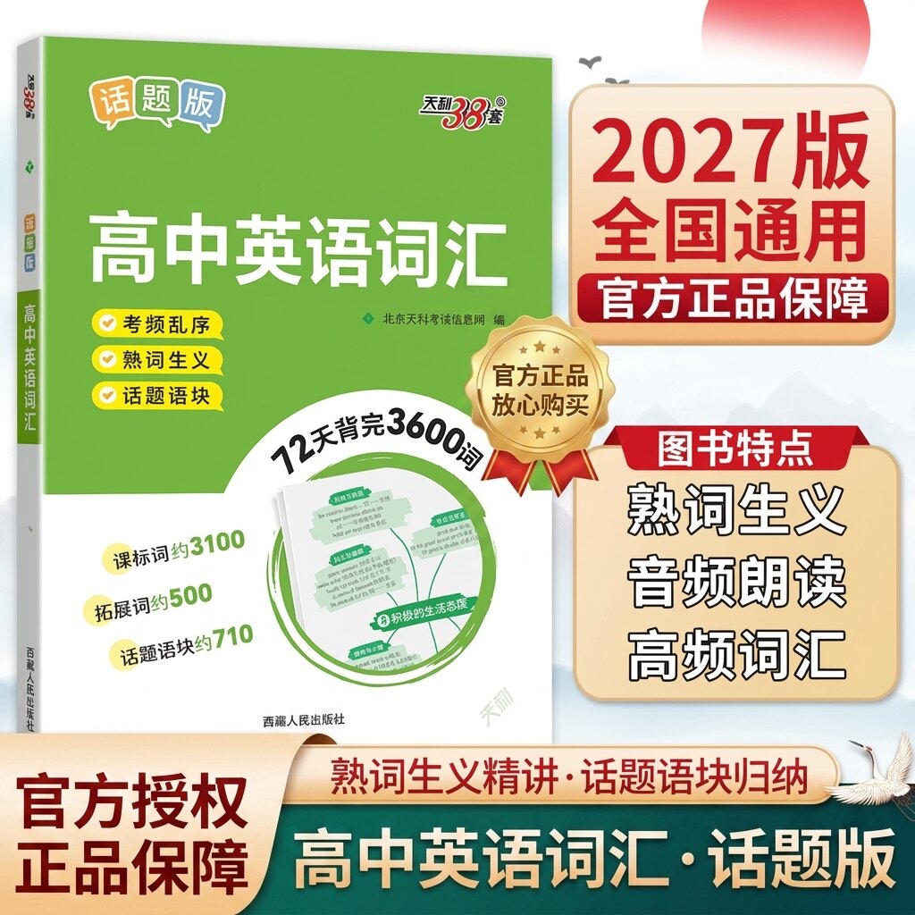 天利38套话题版高中英语词汇图片