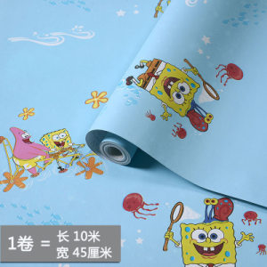 【海绵宝宝卡通儿童自粘墙纸】_海绵宝宝卡通