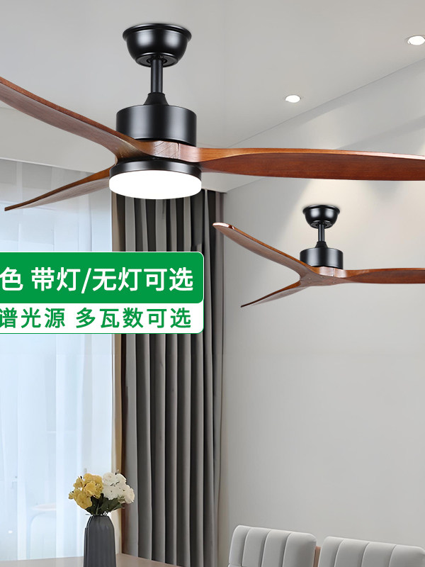 2025新风扇灯客厅与电风扇吊灯覆古餐厅吊扇灯家庭集成吊灯