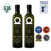 2瓶食用油官方正品 弗法斯希腊原装 进口橄榄油特级初榨1L 沙拉生喝