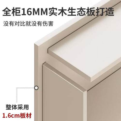 实木餐边柜靠墙一体储物柜客厅收纳柜新款置物柜咖啡柜茶水柜