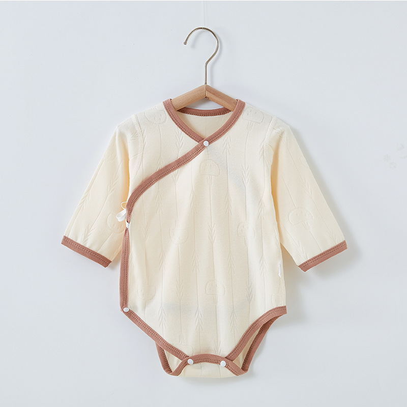 包屁衣婴儿舒绒纯棉连体衣春秋新生儿哈衣三角爬爬服宝宝秋季衣服