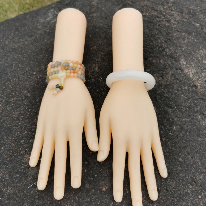 手模展示架塑料女性道具展示女士假手模型翡翠手镯手链型户外经济