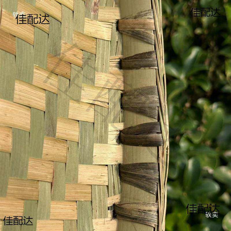 四川竹编圆簸箕竹匾竹筛无孔簸箕手工家用晾晒干货加固大竹簸箕