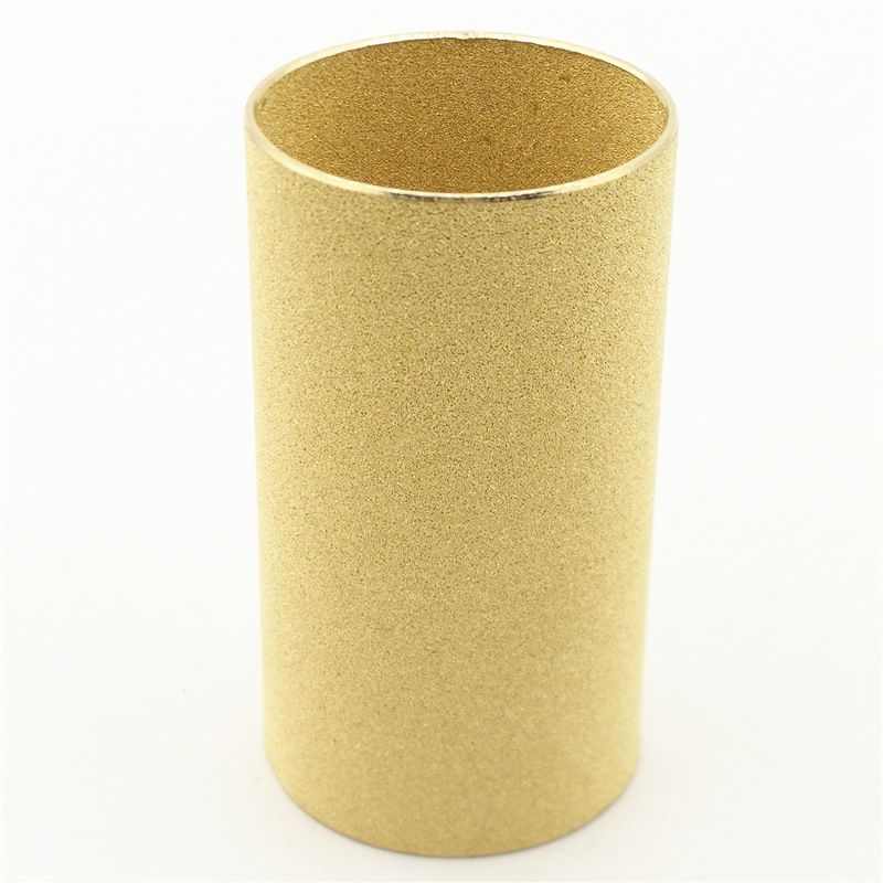 多孔金属管状滤杯过滤管 1-100微米青铜油过滤网 铜粉末烧结滤芯