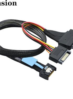 GenMCIOSlimlineSFF-I转SASU.带PSATA电源线