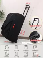 Черный вместительный и большой износостойкий водонепроницаемый длинный чемодан