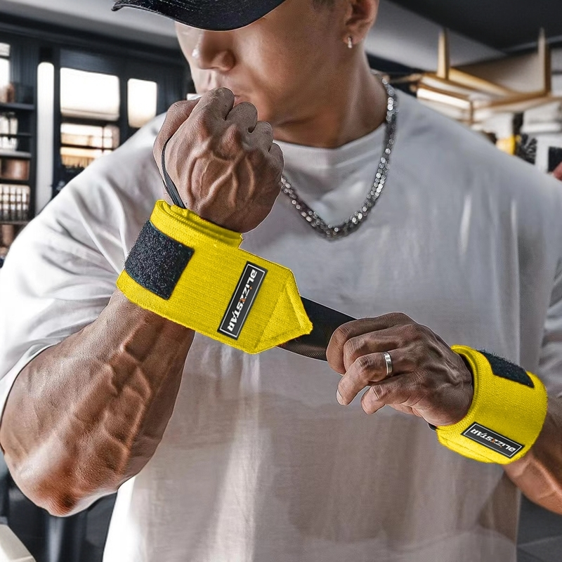 健身护腕运动举重硬拉助力带