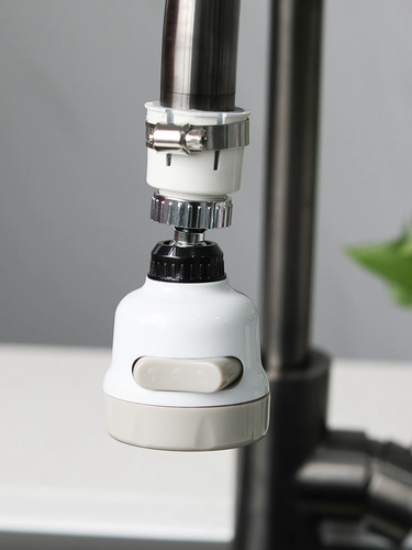 Кухонный кран Трехступенчатой анти-дырочный удлинитель Пластиковый бустер Универсальный водный резерв с регулируемым коротким размером вращается