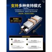 ozo重型双向平口钳精密双开口角固式 虎钳双头多工位CNC台钳4寸6寸