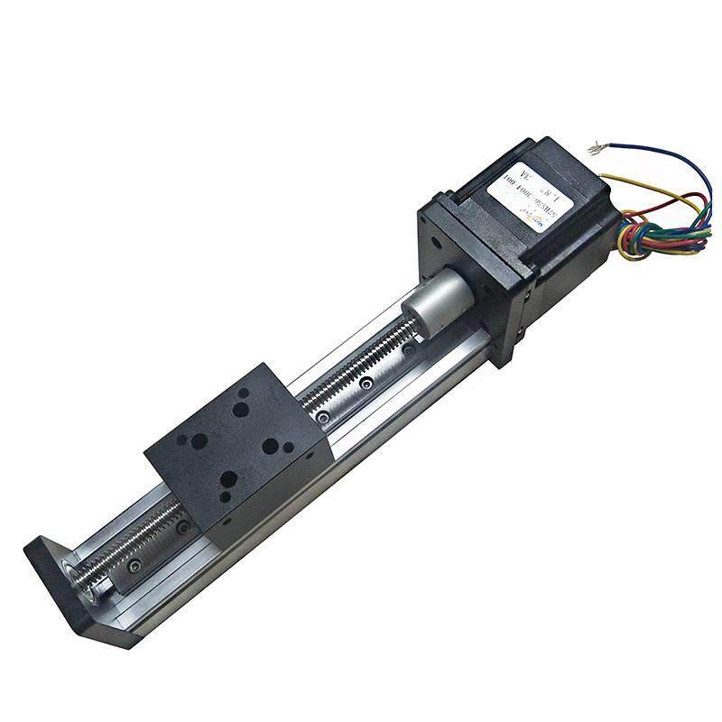 42步进机数控stx单线轨小滑台型丝杆自t锁直线型导轨电动滑电轨模