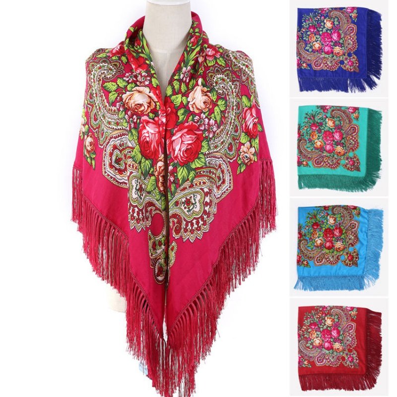 俄罗斯民族风围巾穆斯林包头棉质印花旅游披肩秋冬女士保暖方巾在类目 服饰配件/皮带/帽子/围巾, 围巾/丝巾/披肩中 - 来自Buy2taobao.com提供专业的淘宝代购服务