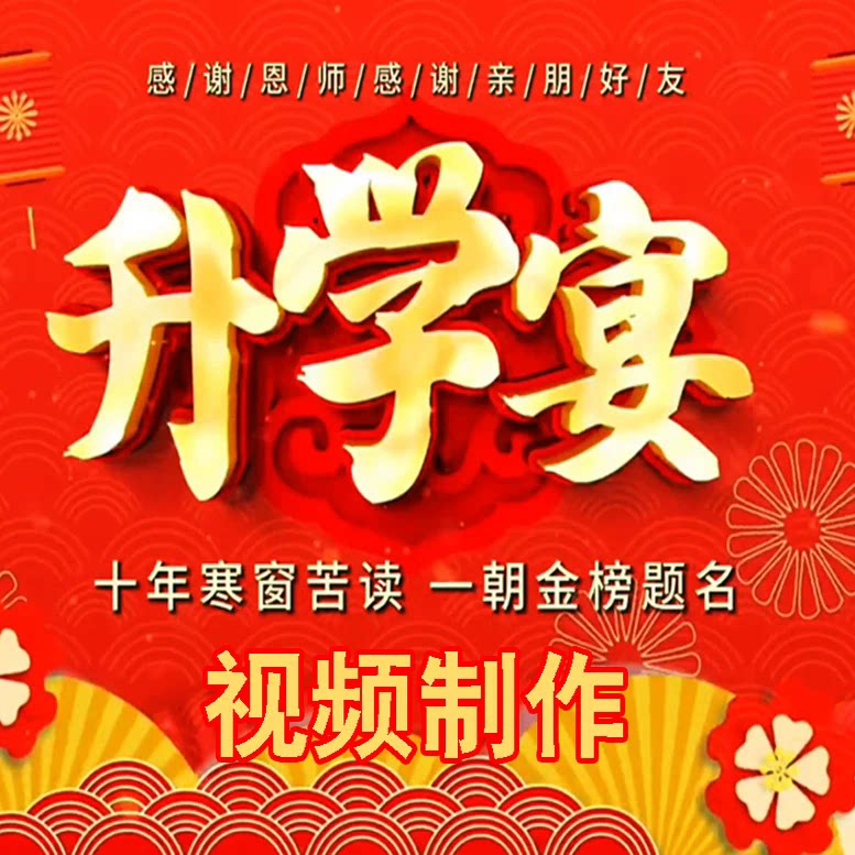 升学宴视频制作十八岁成人礼电子设计素材/源文件