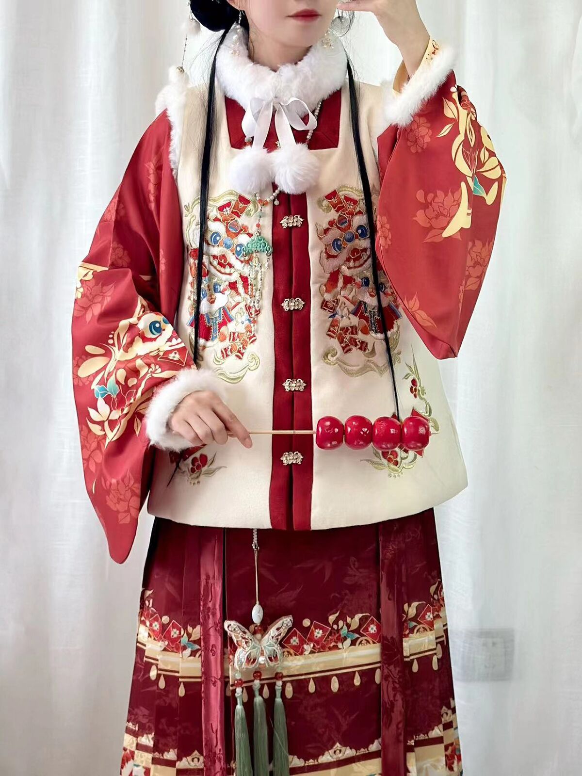 夜子溪2024冬款加绒加厚拜年服